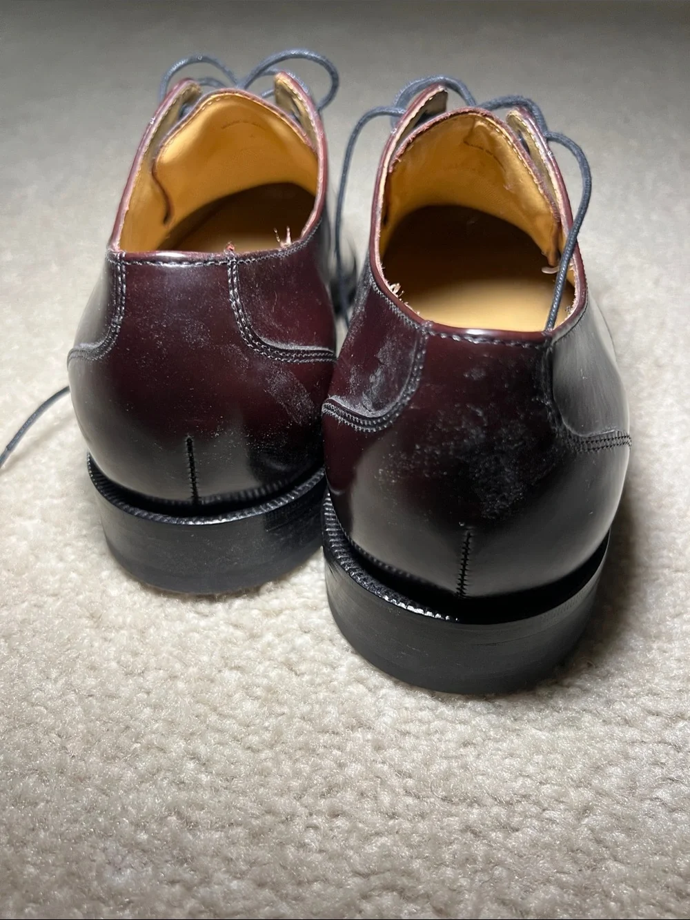 Cole Haan sleek burgundy